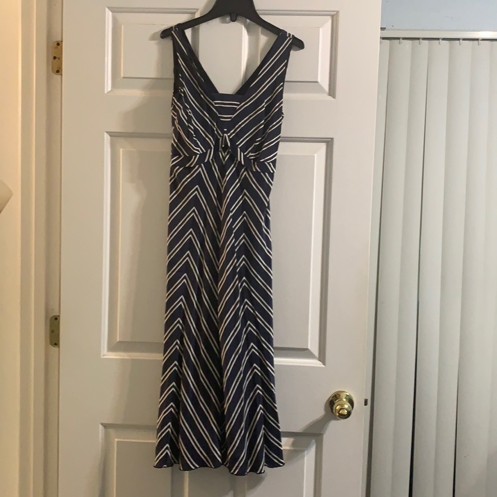 Navy & white Talbots Dress